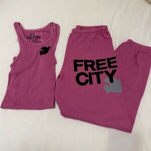 Free City Joggers and Tank Set